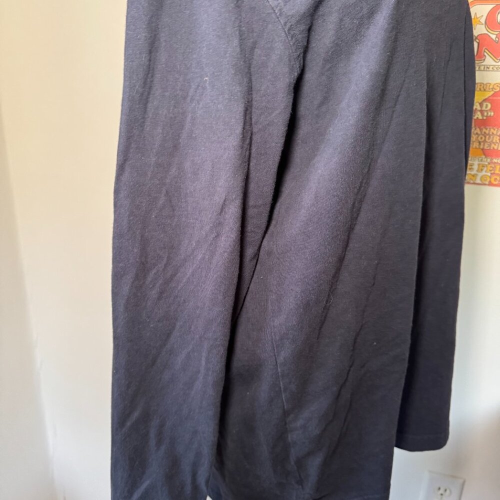 Wrangler Navy Blue Long Sleeve Work Heavy Duty Shirt - Picture 9 of 12